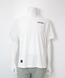 <MENS>ロゴプリントハイネックプルオーバー