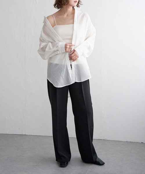 notch.（ノッチ）の「【sweet web掲載】カップツキベアキャミ（キャミソール・レディース・オフホワイト/ベージュ/ダークブラウン/ブラック・M）」の6枚目の写真