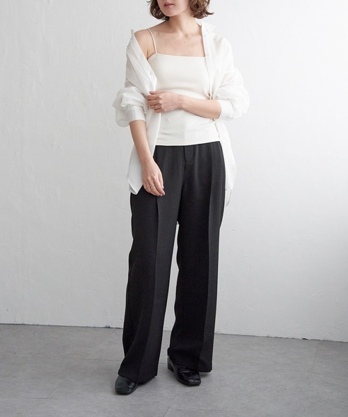 notch.（ノッチ）の「【sweet web掲載】カップツキベアキャミ（キャミソール・レディース・オフホワイト/ベージュ/ダークブラウン/ブラック・M）」の7枚目の写真