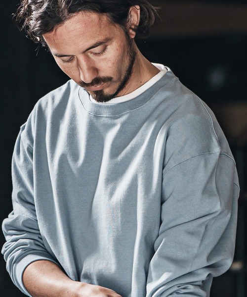 wjk reluxe（ダブルジェーケーリラックス）の「mlt5078-heavy weight long sleeve cut sew ロンT（Tシャツ/カットソー・メンズ・ホワイト/ブラック/ブルー系その他・L/XL/M）」の6枚目の写真