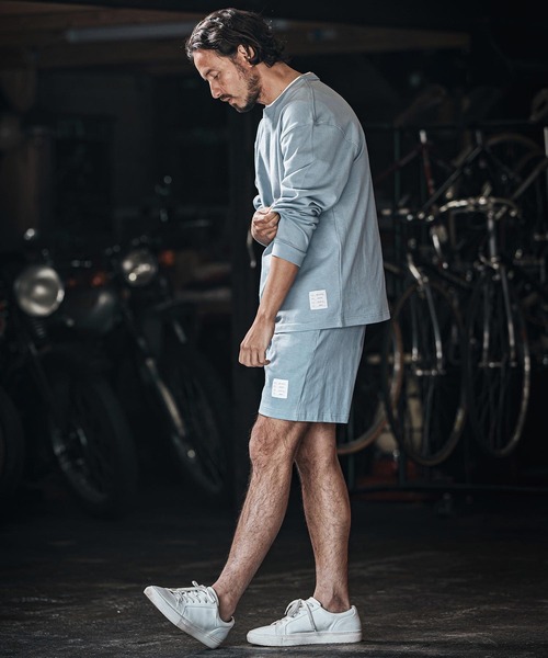 wjk reluxe（ダブルジェーケーリラックス）の「mlt5078-heavy weight long sleeve cut sew ロンT（Tシャツ/カットソー・メンズ・ホワイト/ブラック/ブルー系その他・L/XL/M）」の8枚目の写真