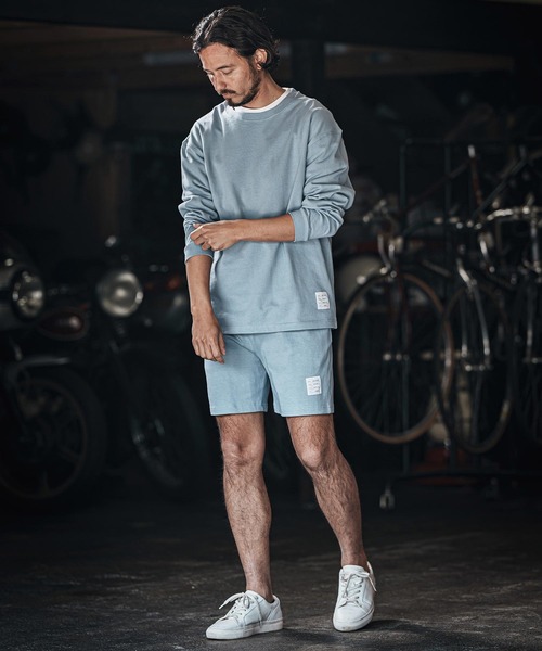 wjk reluxe（ダブルジェーケーリラックス）の「mlt5078-heavy weight long sleeve cut sew ロンT（Tシャツ/カットソー・メンズ・ホワイト/ブラック/ブルー系その他・L/XL/M）」の9枚目の写真