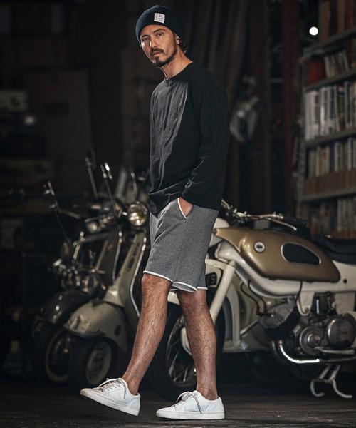wjk reluxe（ダブルジェーケーリラックス）の「mlt5078-heavy weight long sleeve cut sew ロンT（Tシャツ/カットソー・メンズ・ホワイト/ブラック/ブルー系その他・L/XL/M）」の19枚目の写真