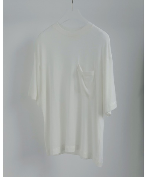 anuke（アンヌーク）の「Pocket Over T-shirts（Tシャツ/カットソー・レディース・ブラウン/ホワイト/ネイビー/グレー・FREE）」の8枚目の写真
