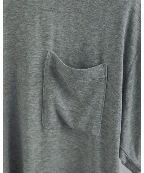 anuke（アンヌーク）の「Pocket Over T-shirts（Tシャツ/カットソー・レディース・ブラウン/ホワイト/ネイビー/グレー・FREE）」の13枚目の写真