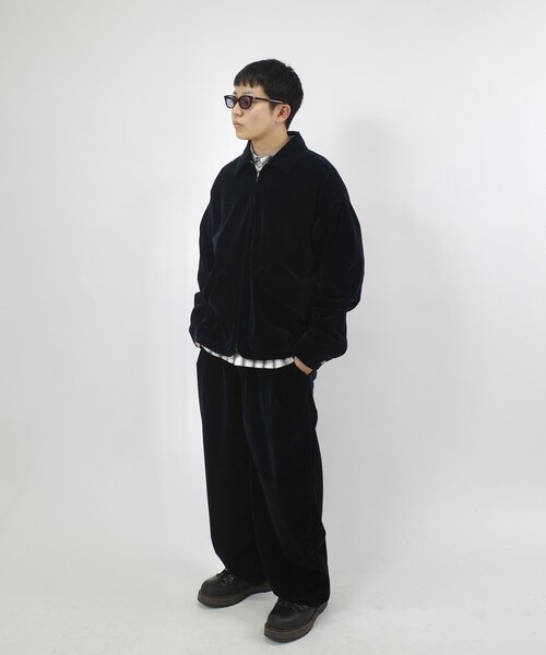 WHO'S WHO gallery(フーズフーギャラリー)の「【セットアップ対応】別珍ワイドパンツ(その他パンツ・メンズ・ライトグレー/ネイビー・FREE)」の4枚目の写真