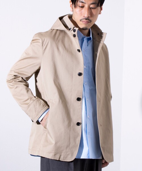 【GLOSTER/グロスター】スタンドフードブルゾン 春アウター 春ブルゾン