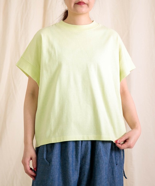 Brocante（ブロカント）の「[Brocante / ブロカント] ヴィンテージ天竺 マンシュロンTシャツ（Tシャツ/カットソー・レディース・ブラウン/ホワイト/ブラック/ライトグレー/ライトイエロー・2）」の5枚目の写真