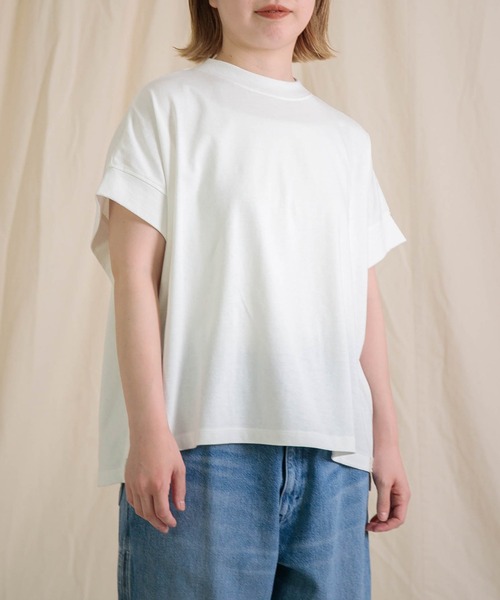 tシャツ 「Brocante / ブロカント」 ヴィンテージ天竺 マンシュロンTシャツ レディース Brocante / ブロカント] ヴィンテージ天竺 マンシュロンTシャツ