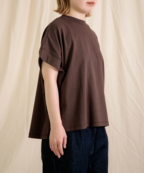 Brocante（ブロカント）の「[Brocante / ブロカント] ヴィンテージ天竺 マンシュロンTシャツ（Tシャツ/カットソー・レディース・ブラウン/ホワイト/ブラック/ライトグレー/ライトイエロー・2）」の17枚目の写真