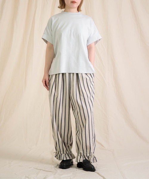 Brocante（ブロカント）の「[Brocante / ブロカント] ヴィンテージ天竺 マンシュロンTシャツ（Tシャツ/カットソー・レディース・ブラウン/ホワイト/ブラック/ライトグレー/ライトイエロー・2）」の12枚目の写真