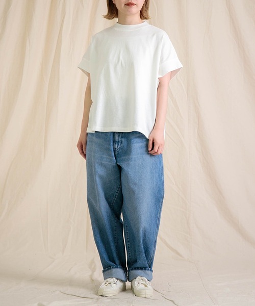 Brocante（ブロカント）の「[Brocante / ブロカント] ヴィンテージ天竺 マンシュロンTシャツ（Tシャツ/カットソー・レディース・ブラウン/ホワイト/ブラック/ライトグレー/ライトイエロー・2）」の18枚目の写真