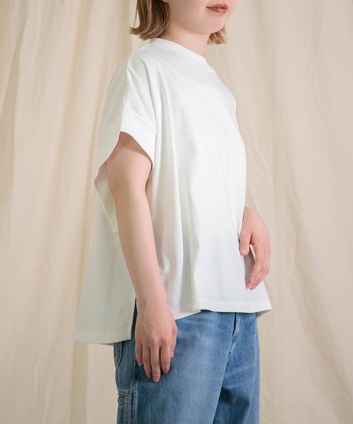 Brocante（ブロカント）の「[Brocante / ブロカント] ヴィンテージ天竺 マンシュロンTシャツ（Tシャツ/カットソー・レディース・ブラウン/ホワイト/ブラック/ライトグレー/ライトイエロー・2）」の19枚目の写真