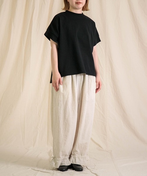 tシャツ 「Brocante / ブロカント」 ヴィンテージ天竺 マンシュロンTシャツ レディース Brocante / ブロカント] ヴィンテージ天竺 マンシュロンTシャツ