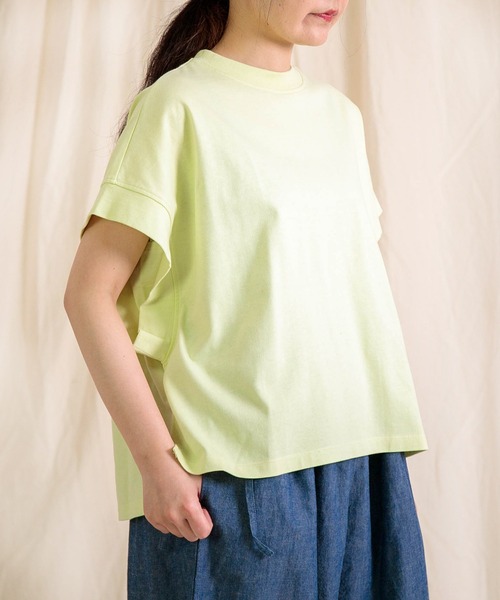 Brocante（ブロカント）の「[Brocante / ブロカント] ヴィンテージ天竺 マンシュロンTシャツ（Tシャツ/カットソー・レディース・ブラウン/ホワイト/ブラック/ライトグレー/ライトイエロー・2）」の22枚目の写真