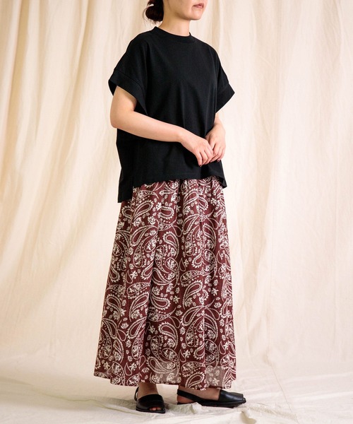 Brocante / ブロカント] ヴィンテージ天竺 マンシュロンTシャツ