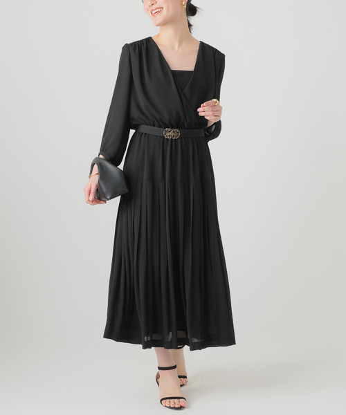 セール】L'UNE（リュンヌ）カシュクールドレス LU252-201（ワンピース