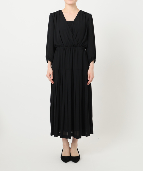 Lune(リュンヌ)の「L’UNE(リュンヌ)カシュクールドレス LU252-201(ワンピース・レディース・ブラック・FREE)」の11枚目の写真