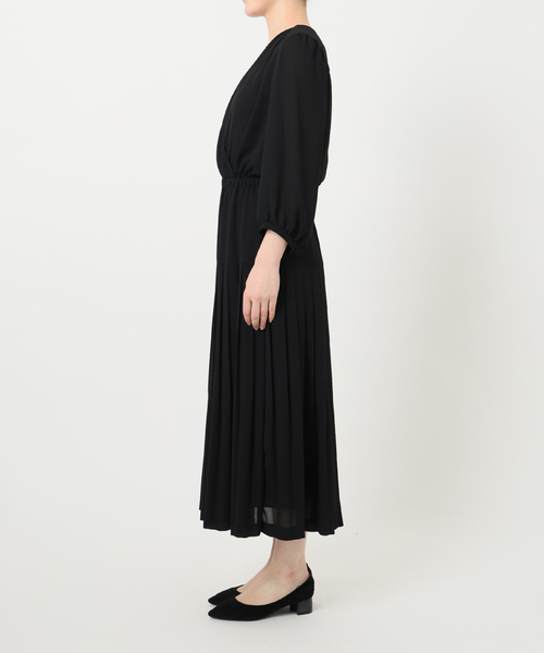Lune(リュンヌ)の「L’UNE(リュンヌ)カシュクールドレス LU252-201(ワンピース・レディース・ブラック・FREE)」の12枚目の写真