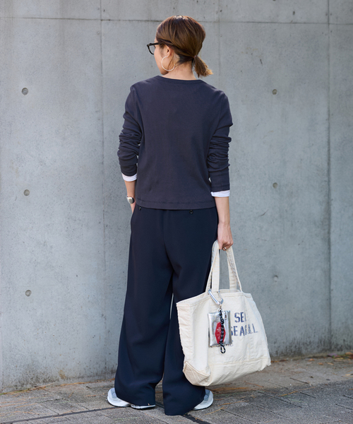 FRAMeWORK（フレームワーク）の「≪追加≫SEUVAS 別注キャンバストート L 2（トートバッグ・レディース・アイボリー・FREE）」の4枚目の写真