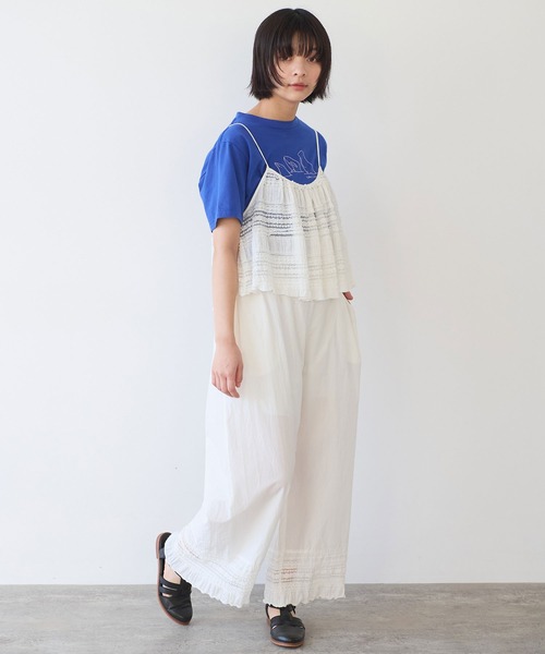 bulle de savon（ビュルデサボン）の「tiered lace ビスチェ（ベスト・レディース・ブラック/ホワイト・FREE）」の11枚目の写真