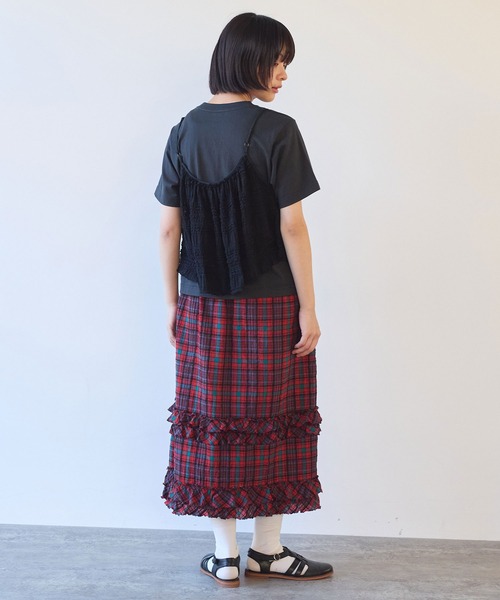 △tiered lace ビスチェ（ベスト）｜bulle de savon