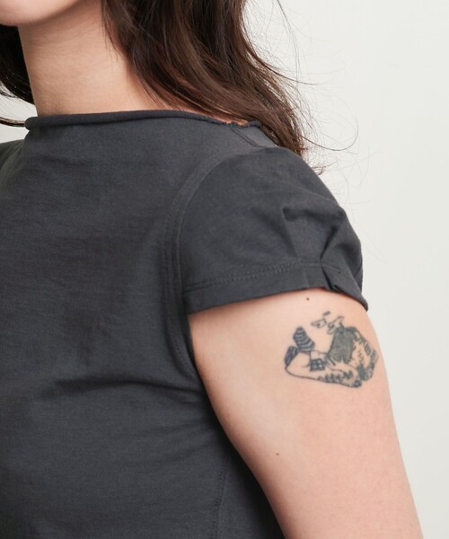 ATTISESSION＞コットン カップスリーブ Tシャツ（Tシャツ