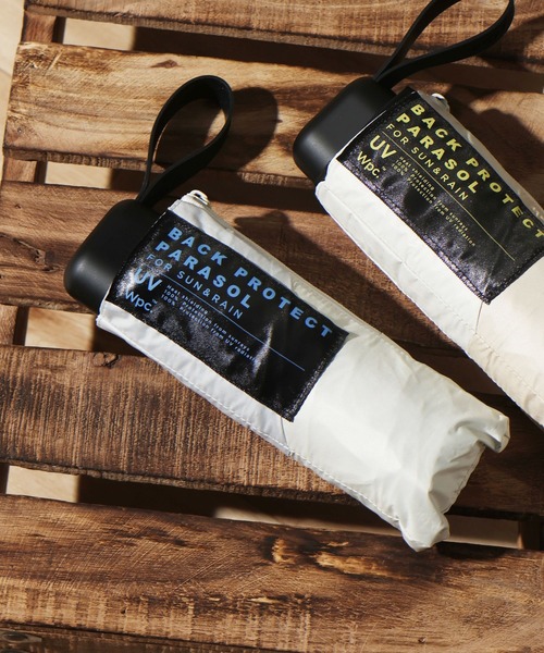 GLOBAL WORK（グローバルワーク）の「遮光バックプロテクト傘/ 283558（折りたたみ傘・レディース・ブラック/パープル系その他2/ホワイト系その他/ベージュ・FREE）」の2枚目の写真