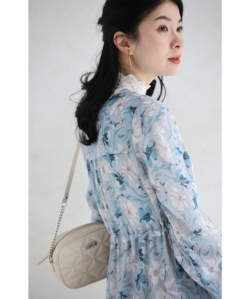 cawaii（カワイイ）の「春の日差しを浴びるブルーミングティアードワンピース（ワンピース・レディース・ブルー・M～Ｌ/LL～3L）」の17枚目の写真