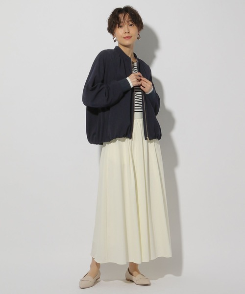 Elura（エルーラ）の「サマ見えギャザーブルゾン/320062（その他アウター・レディース・ネイビー/ブラック/オフホワイト・FREE）」の18枚目の写真