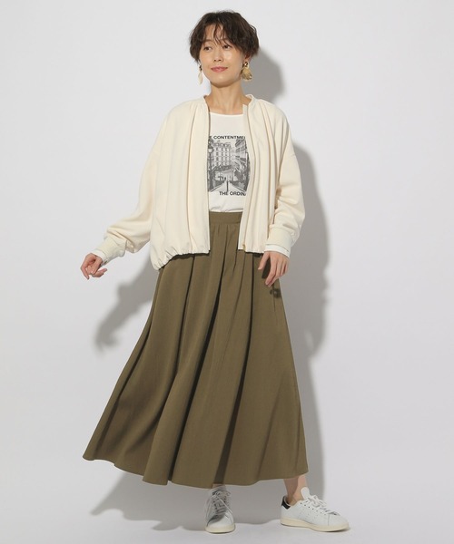 Elura（エルーラ）の「サマ見えギャザーブルゾン/320062（その他アウター・レディース・ネイビー/ブラック/オフホワイト・FREE）」の20枚目の写真