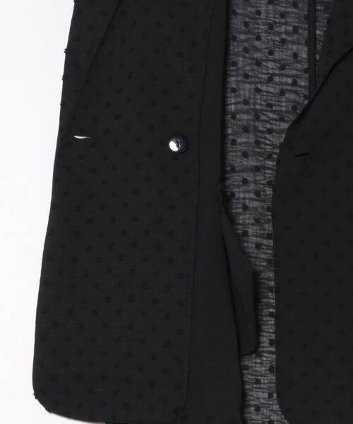 MILLION CARATS（ミリオンカラッツ）の「軽やかさとモード感を纏う、春のシアーノットジャカードジャケット（その他アウター・レディース・ブラック/グレー・FREE）」の14枚目の写真