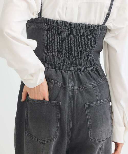 Sugar spoon(シュガースプーン)の「・SUGAR SPOON デニムオールインワン(サロペット/オーバーオール・レディース・インディゴブルー/ブラック・FREE)」の12枚目の写真