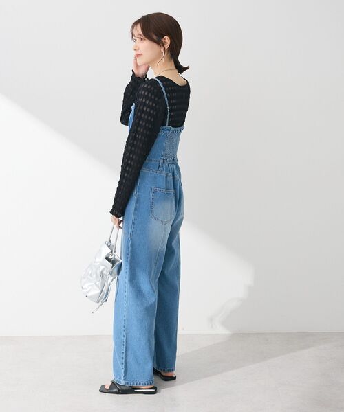 Sugar spoon(シュガースプーン)の「・SUGAR SPOON デニムオールインワン(サロペット/オーバーオール・レディース・インディゴブルー/ブラック・FREE)」の15枚目の写真