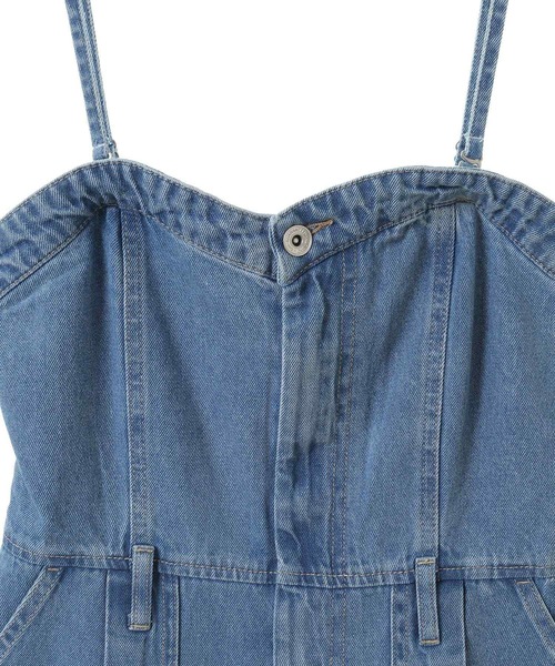 Sugar spoon(シュガースプーン)の「・SUGAR SPOON デニムオールインワン(サロペット/オーバーオール・レディース・インディゴブルー/ブラック・FREE)」の19枚目の写真