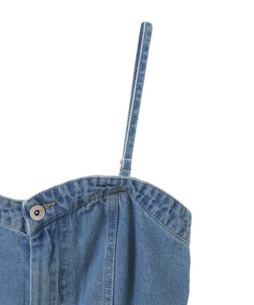 Sugar spoon(シュガースプーン)の「・SUGAR SPOON デニムオールインワン(サロペット/オーバーオール・レディース・インディゴブルー/ブラック・FREE)」の20枚目の写真