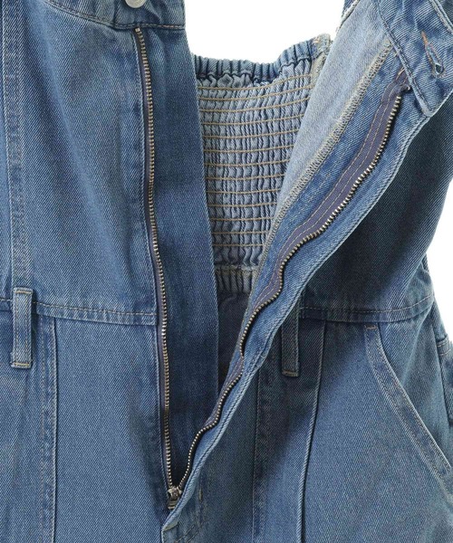 Sugar spoon(シュガースプーン)の「・SUGAR SPOON デニムオールインワン(サロペット/オーバーオール・レディース・インディゴブルー/ブラック・FREE)」の22枚目の写真
