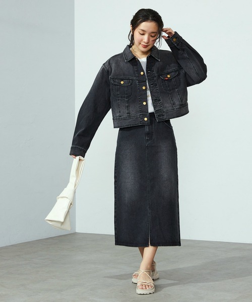 Lee Short Denim Jacket Black XS