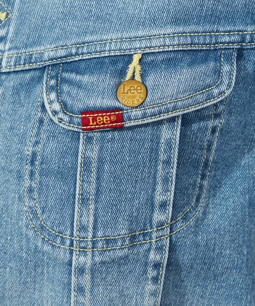 Lee（リー）の「Lee/リー【豊富なサイズ展開】Lee BABE ストレッチデニムジャケット XS-4L/ジージャン/低身長から高身長まで/デニムジャケット/ヴィンテージデニムジャケット/ショート丈デニムジャケット（デニムジャケット・レディース・ブラック系その他/ライトインディゴブルー・XX-LARGE/X-LARGE/LARGE/MEDIUM/SMALL/X-SMALL/XXX-LARGE）」の12枚目の写真