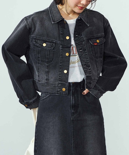 LEE レディースデニムジャケット SUMMER SALE】STANDARD WARDROBE ライダース デニムジャケット