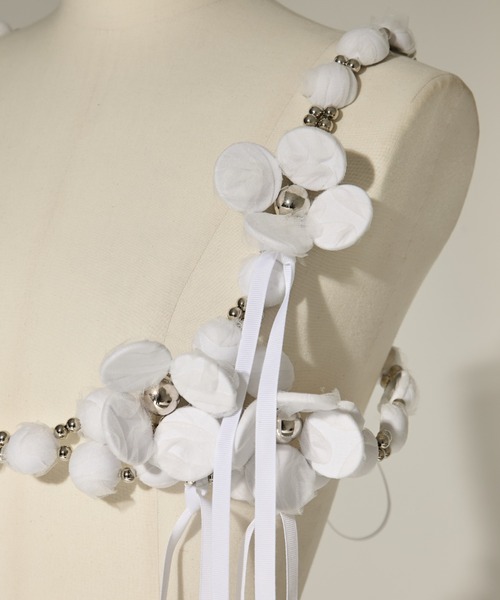 【riv nobuhiko/リブノブヒコ】RAMM BEAD BRA/ビスチェ RAMM BEAD BRA(FREE WHITE): RIV NOBUHIKO: WOMENS｜ STUDIOUS