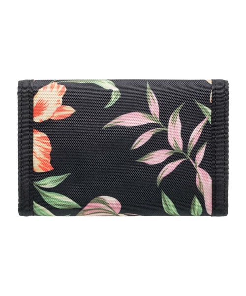 ROXY（ロキシー）の「SMALL BEACH/ロキシーボタニカル柄ウォレット・財布（財布・レディース・ホワイト×ブラック・FREE）」の4枚目の写真