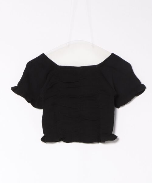 &soiree(アンドソワレ)の「【&soiree】スクエアネック半袖ニットトップス(その他トップス・レディース・ブラック/ベージュ/グリーン系その他・MEDIUM)」の17枚目の写真
