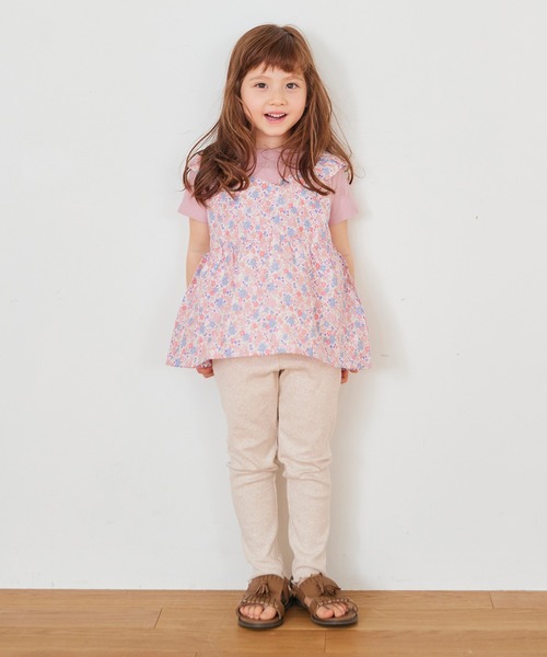 ever closet（エバークローゼット）の「ドッキングTシャツ（Tシャツ/カットソー・キッズ・アイボリー/ブルー系その他2/ホワイト系その他2/ホワイト系その他/ピンク/ブルー系その他/ミント・90cm/100cm/110cm/120cm/130cm/140cm）」の7枚目の写真