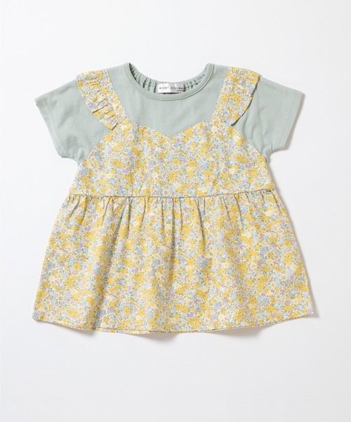 ever closet（エバークローゼット）の「ドッキングTシャツ（Tシャツ/カットソー・キッズ・アイボリー/ブルー系その他2/ホワイト系その他2/ホワイト系その他/ピンク/ブルー系その他/ミント・90cm/100cm/110cm/120cm/130cm/140cm）」の22枚目の写真