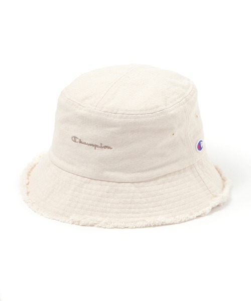 Champion（チャンピオン）の「【Champion(チャンピオン)】別注フリンジバケットハット（ハット・レディース・ブラック/オフホワイト・FREE）」の4枚目の写真