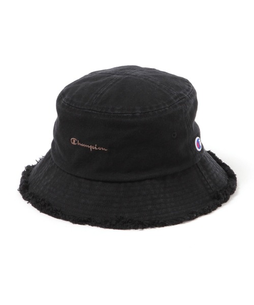 Champion（チャンピオン）の「【Champion(チャンピオン)】別注フリンジバケットハット（ハット・レディース・ブラック/オフホワイト・FREE）」の5枚目の写真