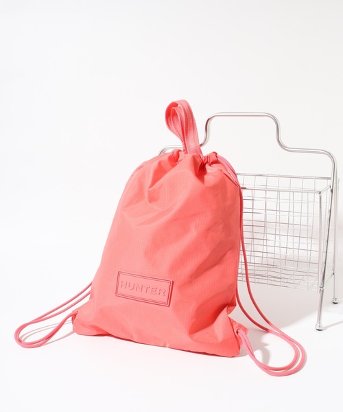 HUNTER（ハンター）の「HUNTER トラベル ドローストリング バックパック トート（トートバッグ・レディース・グリーン/ブラック/ブルー/シルバー/オレンジ・FREE）」の4枚目の写真