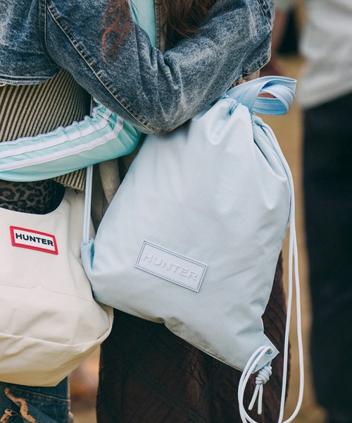 HUNTER（ハンター）の「HUNTER トラベル ドローストリング バックパック トート（トートバッグ・レディース・グリーン/ブラック/ブルー/シルバー/オレンジ・FREE）」の3枚目の写真