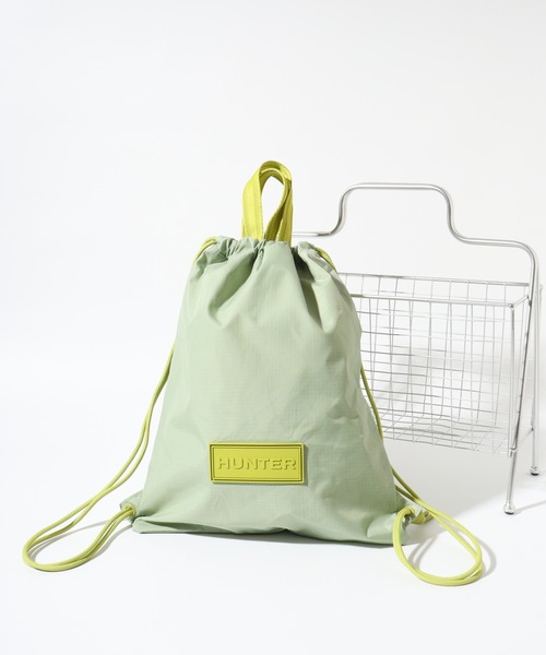 HUNTER（ハンター）の「HUNTER トラベル ドローストリング バックパック トート（トートバッグ・レディース・グリーン/ブラック/ブルー/シルバー/オレンジ・FREE）」の2枚目の写真